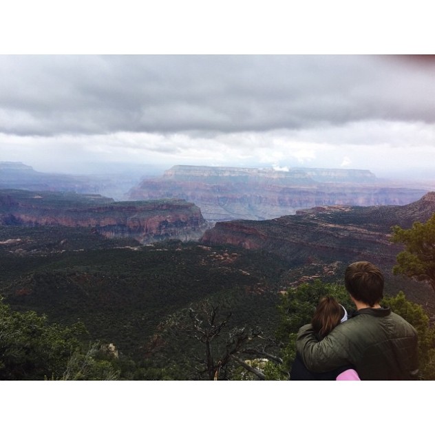 Here's a view from our campsite at the North Rim of the Grand Canyon